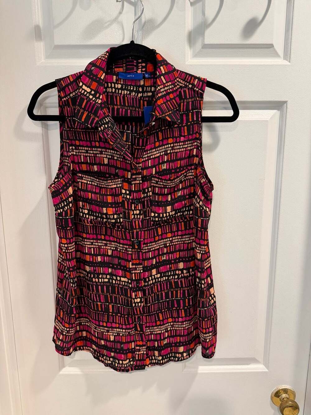 NWT Apt. 9 Sleeveless Top Blouse Sz S